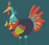Funny Cowboy Turkey Funny Turkey T-shirt design